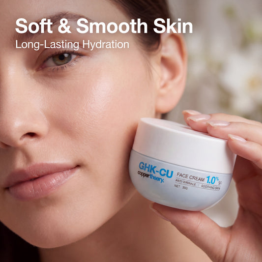 CopperTheory GHK-Cu face cream for soft smooth skin and hydration