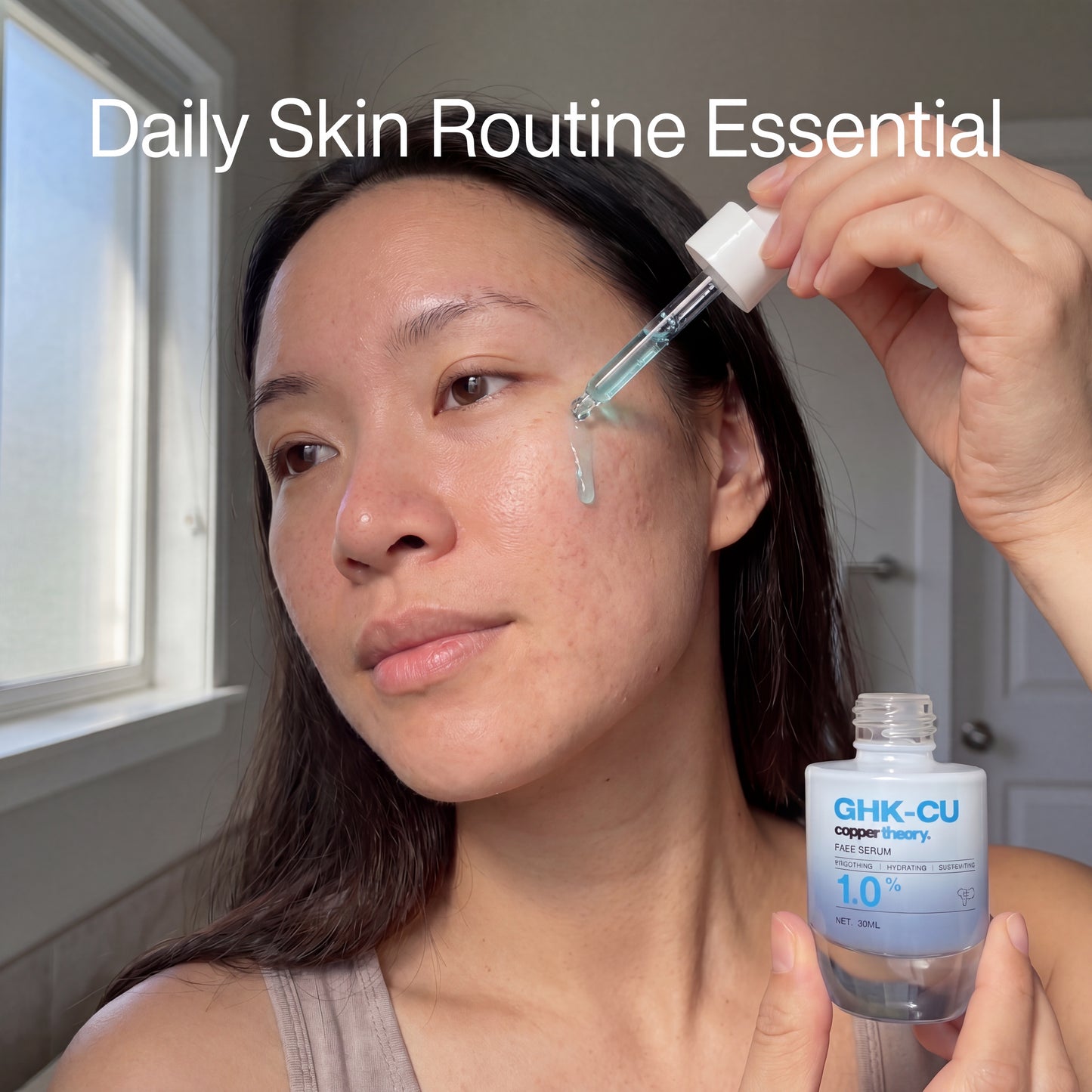 GHK-Cu Copper Peptide Collagen Support Face Serum