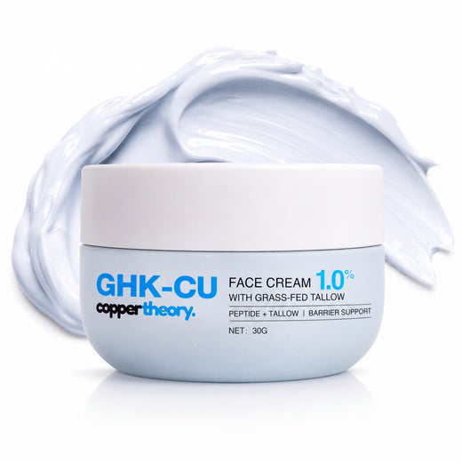 CopperTheory GHK-Cu beef tallow face cream for moisture comfort and barrier support