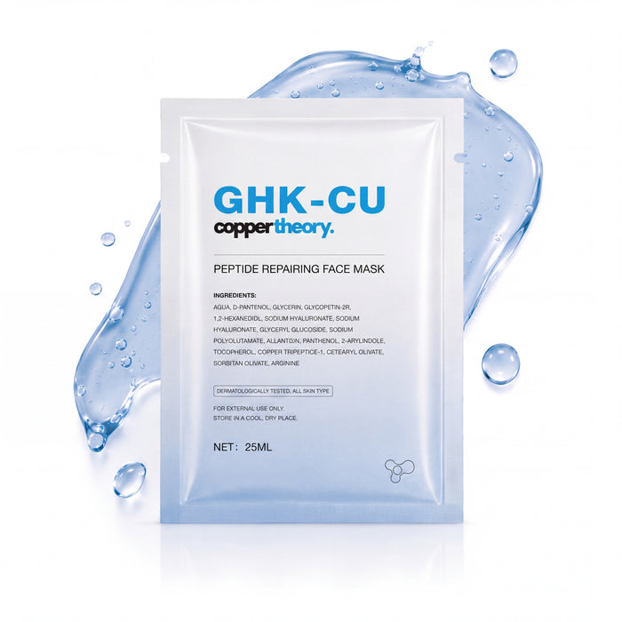 GHK-Cu Face Mask 5 Pack for Immediate Hydration, Glow & Plumping