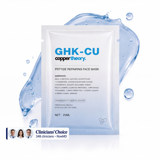 GHK-Cu Copper Peptide Face Mask 5 Pack for Hydration, Glow & Plumping
