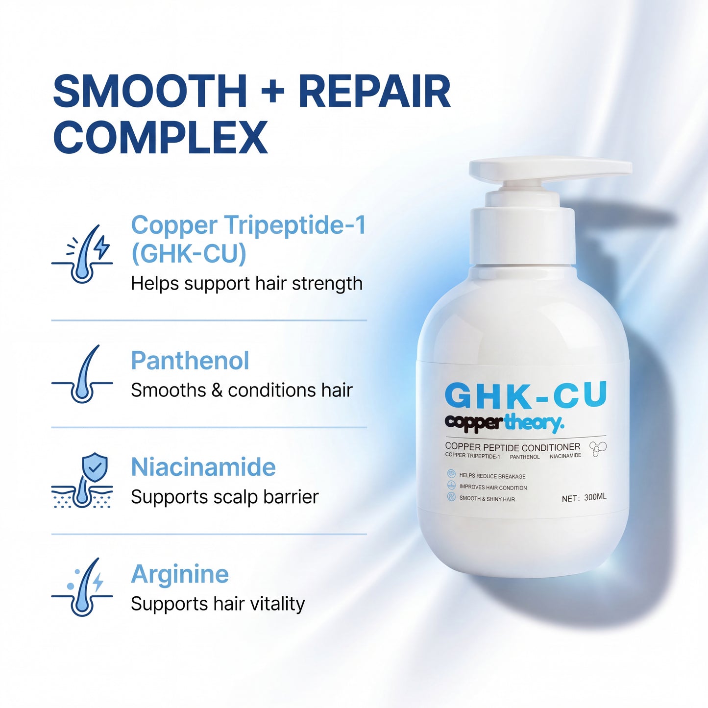 GHK-Cu Copper Peptide Hair Growth Conditioner